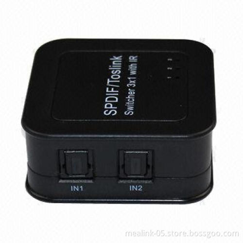 Optical Audio 3 x 1 Switches with IR control